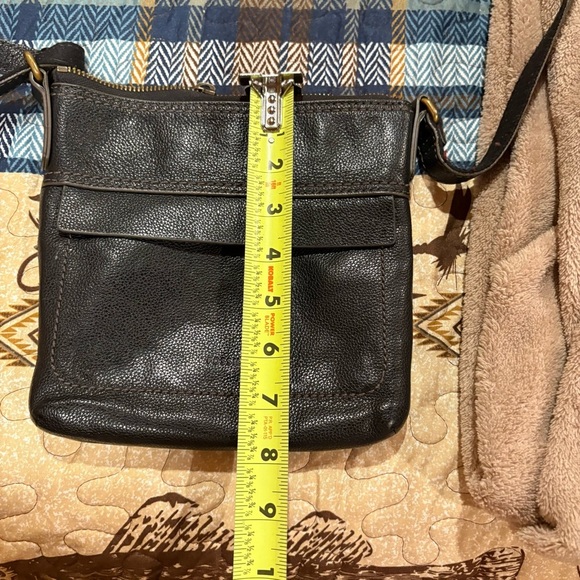 Fossil AIDA small crossbody leather black used - Picture 9 of 13